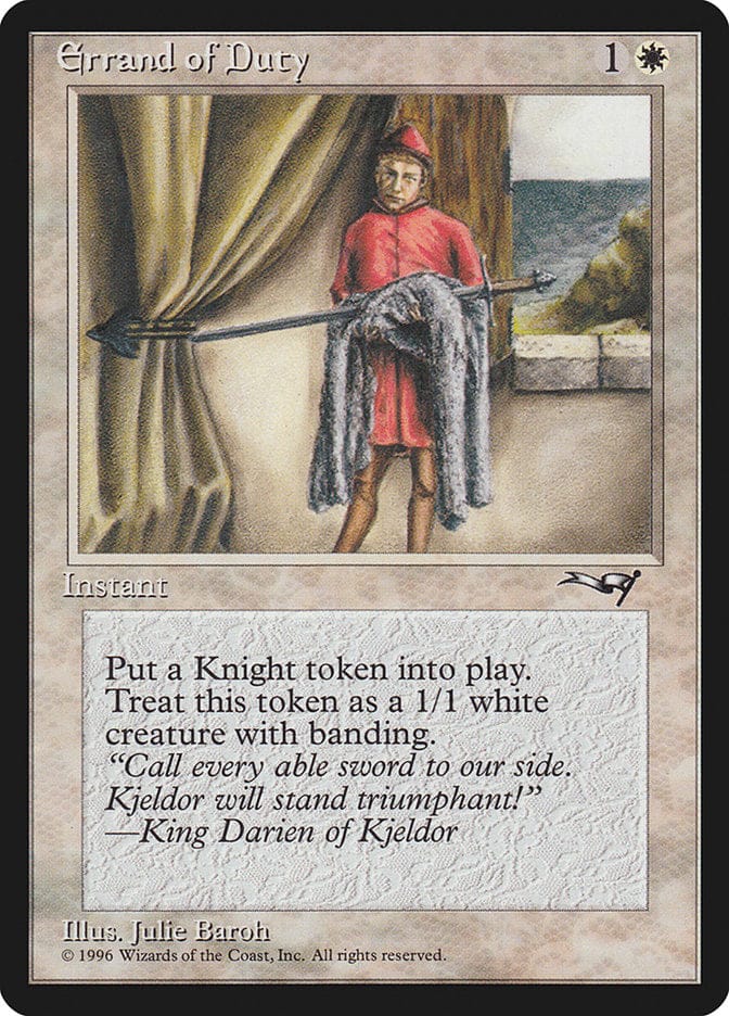 Errand of Duty (Indoors) [Alliances] Magic: The Gathering