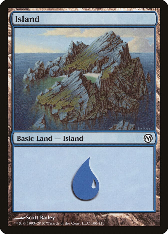 Island (100) [Duels of the Planeswalkers] Magic: The Gathering