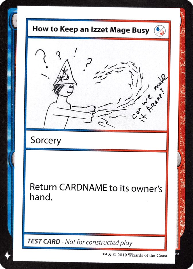 How to Keep an Izzet Mage Busy [Mystery Booster Playtest Cards] Magic: The Gathering