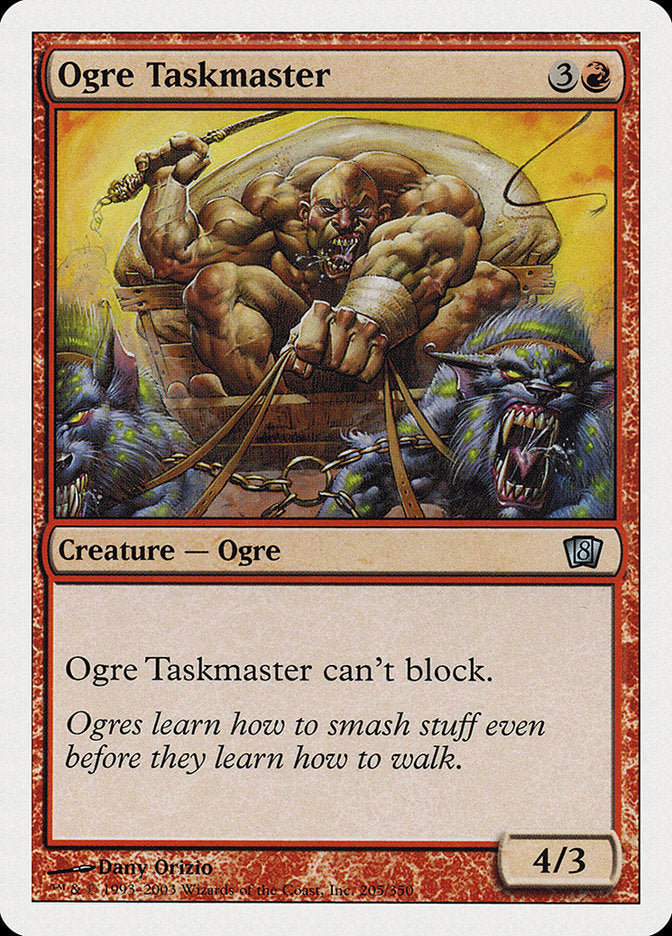 Ogre Taskmaster [Eighth Edition] Magic: The Gathering
