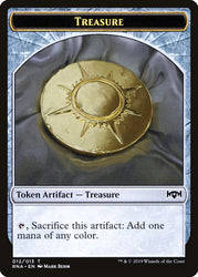 Cleric // Treasure Double-Sided Token [Ravnica Allegiance Guild Kit Tokens] Magic: The Gathering