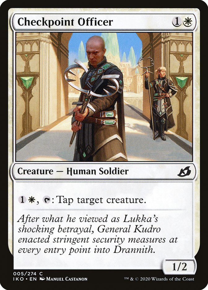 Checkpoint Officer [Ikoria: Lair of Behemoths] Magic: The Gathering