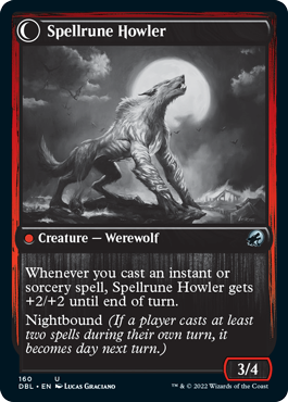 Spellrune Painter // Spellrune Howler [Innistrad: Double Feature] Magic: The Gathering
