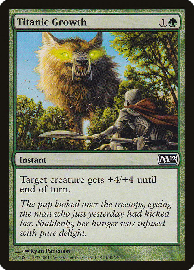 Titanic Growth [Magic 2012] Magic: The Gathering