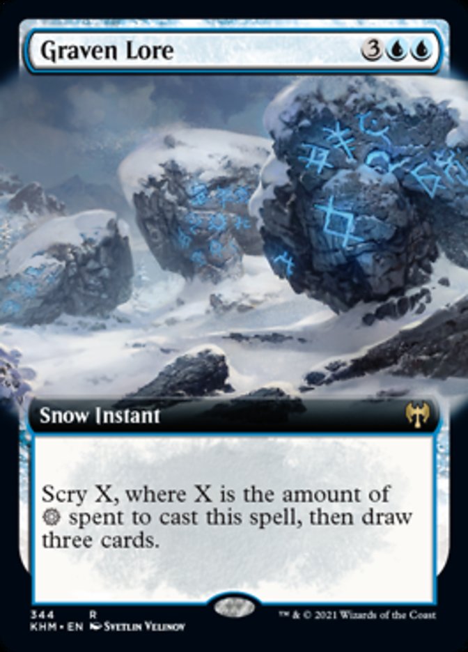 Graven Lore (Extended Art) [Kaldheim] Magic: The Gathering