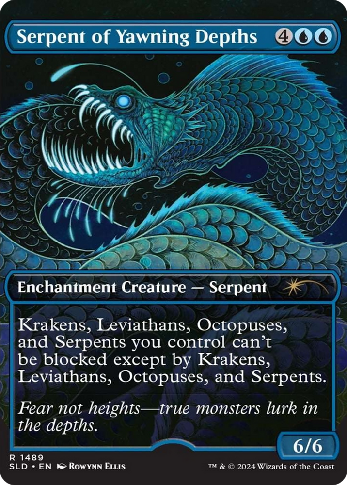 Serpent of Yawning Depths (Rainbow Foil) [Secret Lair Drop Series] Magic: The Gathering