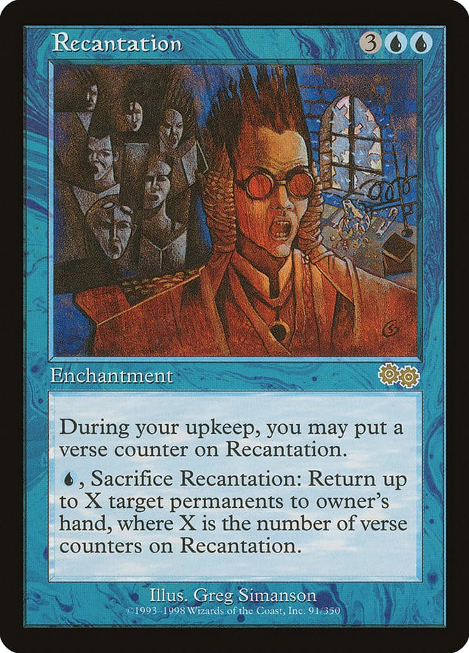 Recantation [Urza's Saga] Magic: The Gathering