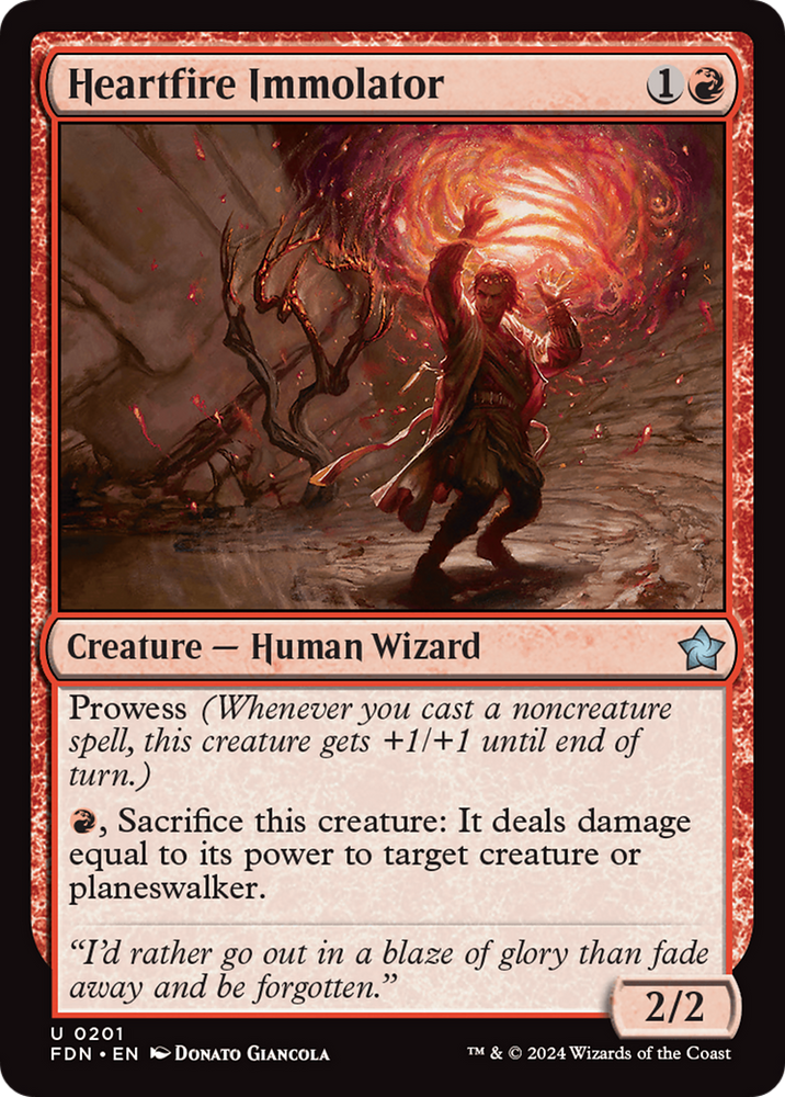 Heartfire Immolator [Foundations] Magic: The Gathering