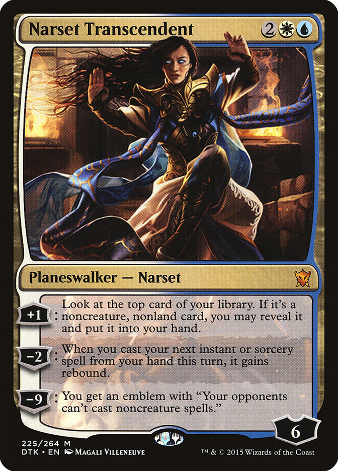 Narset Transcendent [Dragons of Tarkir] Magic: The Gathering