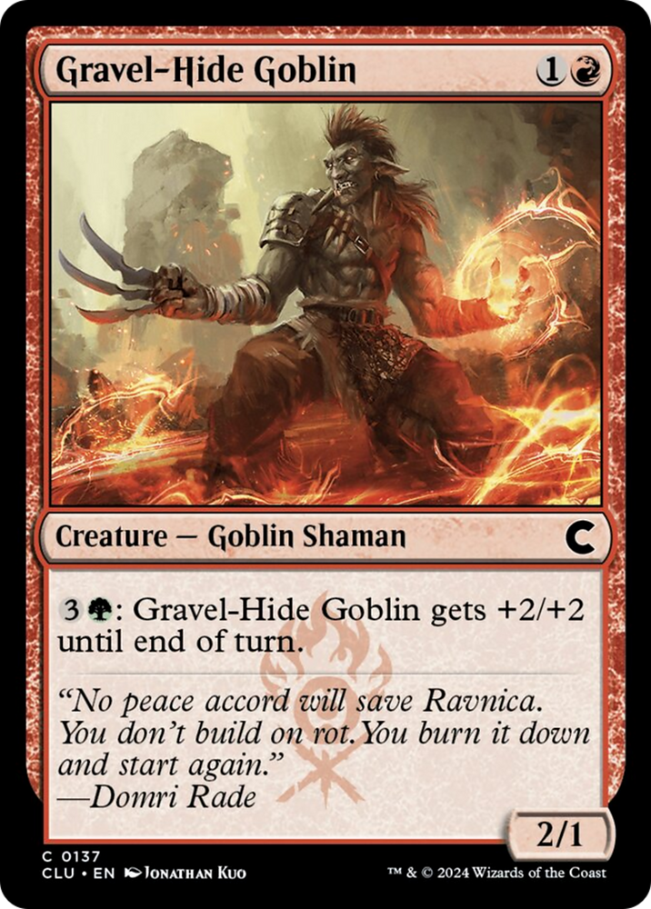 Gravel-Hide Goblin [Ravnica: Clue Edition] Magic: The Gathering