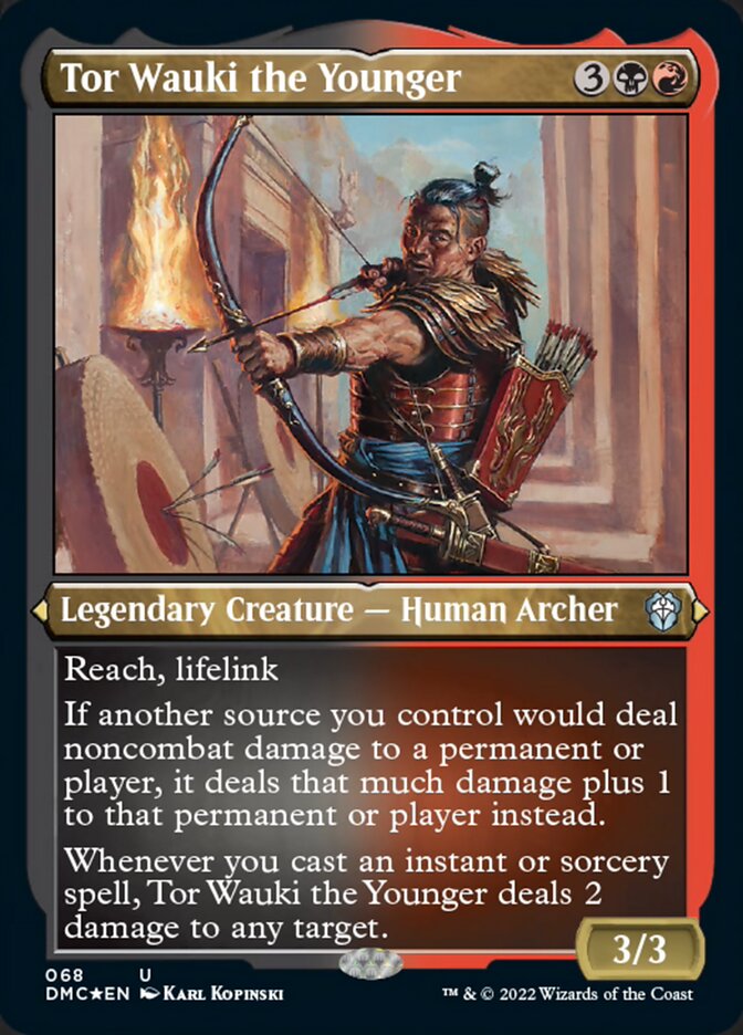 Tor Wauki the Younger (Foil Etched) [Dominaria United Commander] Magic: The Gathering