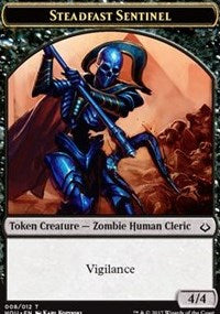 Steadfast Sentinel // Zombie Double-Sided Token [Hour of Devastation Tokens] Magic: The Gathering