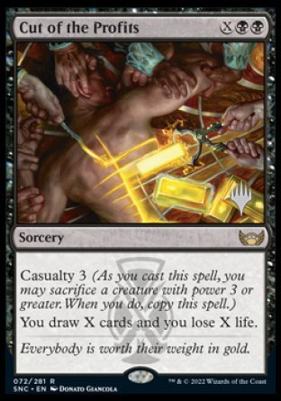 Cut of the Profits (Promo Pack) [Streets of New Capenna Promos] Magic: The Gathering