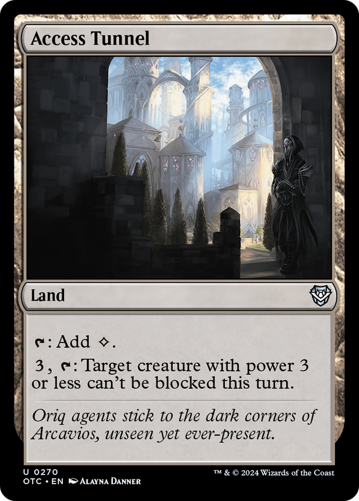 Access Tunnel [Outlaws of Thunder Junction Commander] Magic: The Gathering