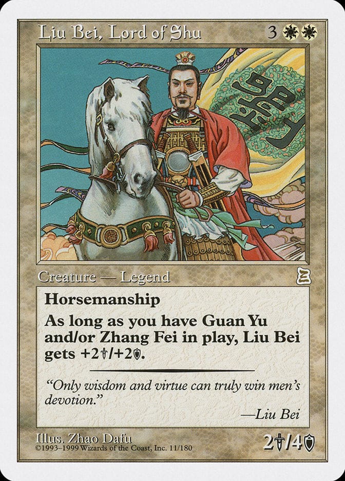 Liu Bei, Lord of Shu [Portal Three Kingdoms] Magic: The Gathering