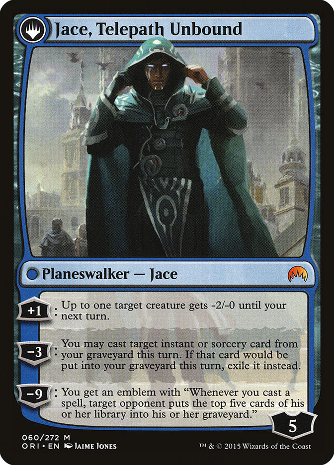 Jace, Vryn's Prodigy // Jace, Telepath Unbound [Magic Origins] Magic: The Gathering