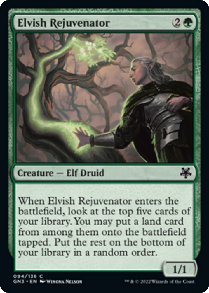 Elvish Rejuvenator [Game Night: Free-for-All] Magic: The Gathering