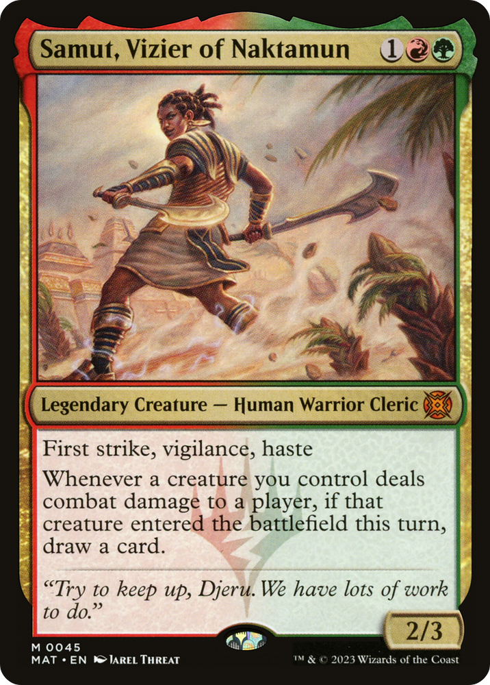 Samut, Vizier of Naktamun [March of the Machine: The Aftermath] Magic: The Gathering