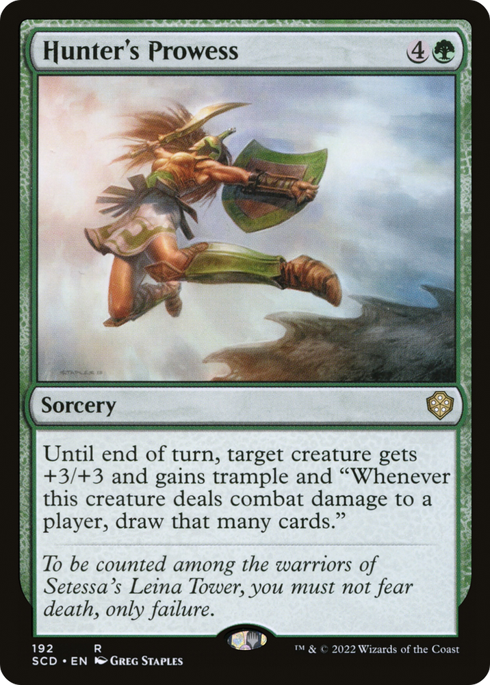 Hunter's Prowess [Starter Commander Decks] Magic: The Gathering