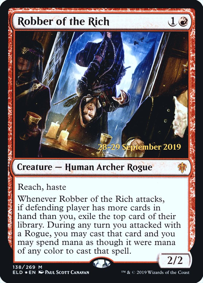 Robber of the Rich [Throne of Eldraine Prerelease Promos] Magic: The Gathering