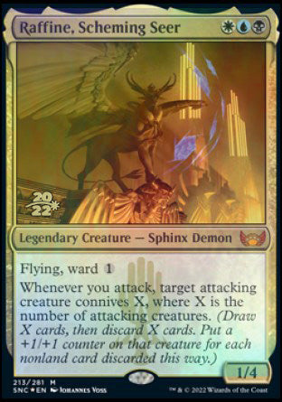 Raffine, Scheming Seer [Streets of New Capenna Prerelease Promos] Magic: The Gathering