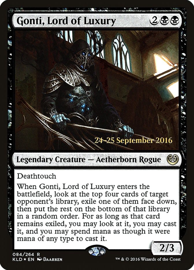 Gonti, Lord of Luxury [Kaladesh Prerelease Promos] Magic: The Gathering