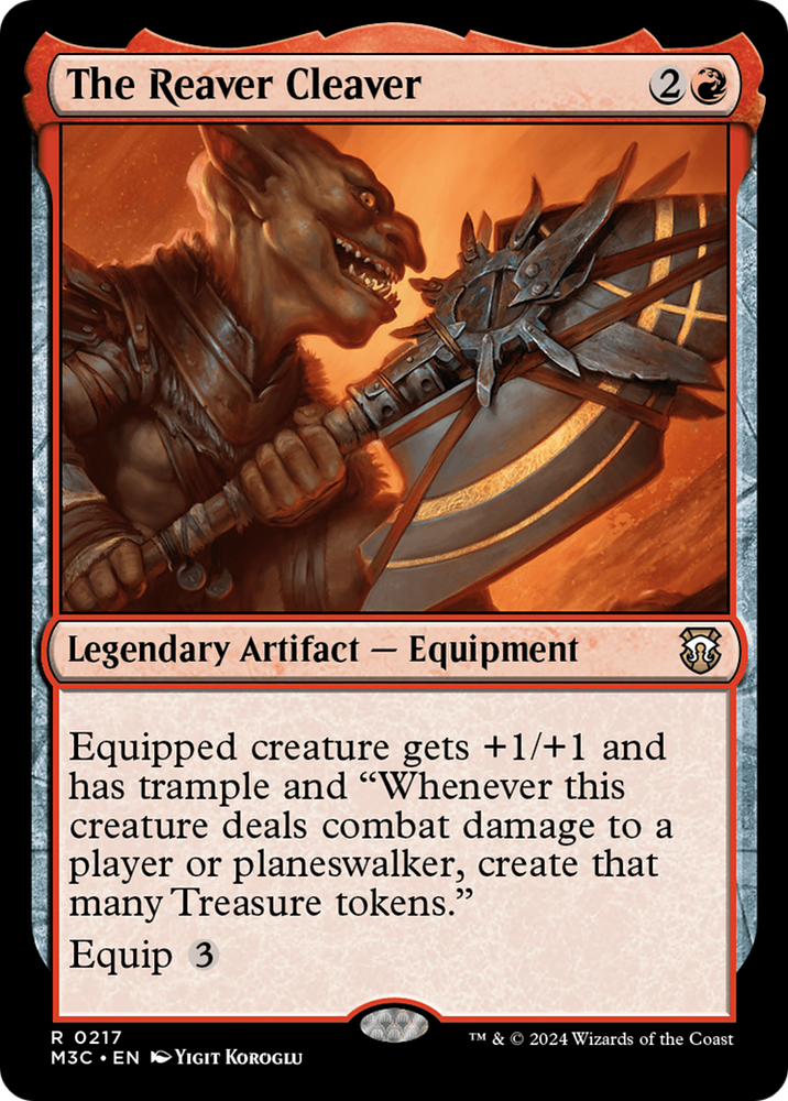 The Reaver Cleaver (Ripple Foil) [Modern Horizons 3 Commander] Magic: The Gathering