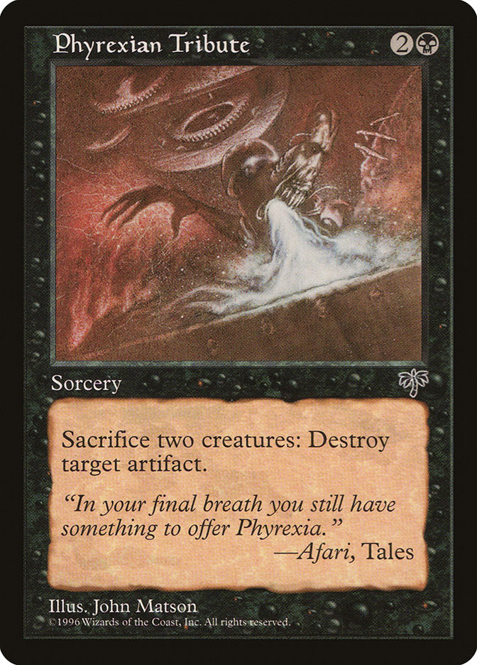 Phyrexian Tribute [Mirage] Magic: The Gathering