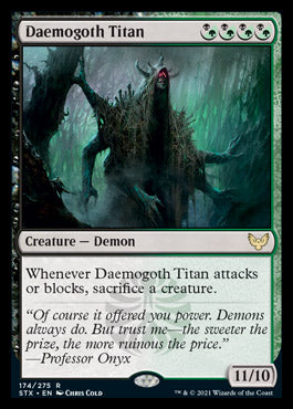Daemogoth Titan [Strixhaven: School of Mages] Magic: The Gathering