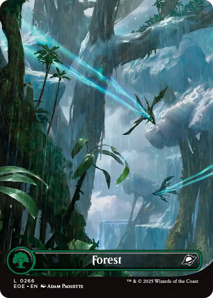 Forest (0266) (Borderless) [Edge of Eternities] Magic: The Gathering