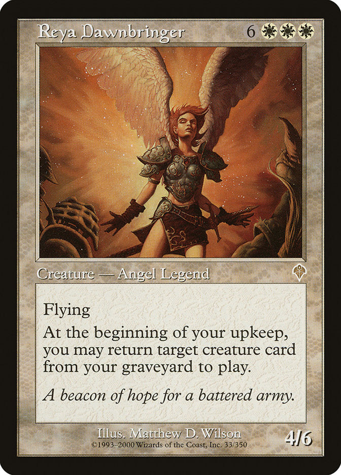 Reya Dawnbringer [Invasion] Magic: The Gathering