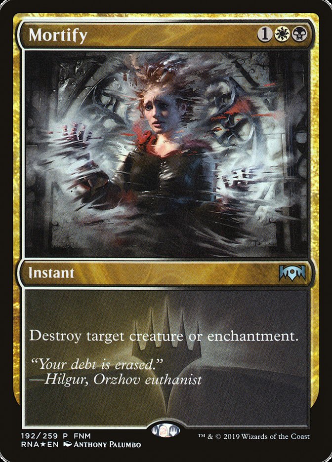 Mortify (FNM) [Ravnica Allegiance Promos] Magic: The Gathering