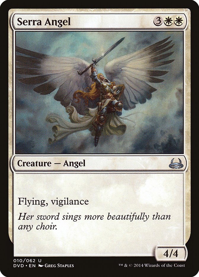 Serra Angel (Divine vs. Demonic) [Duel Decks Anthology] Magic: The Gathering