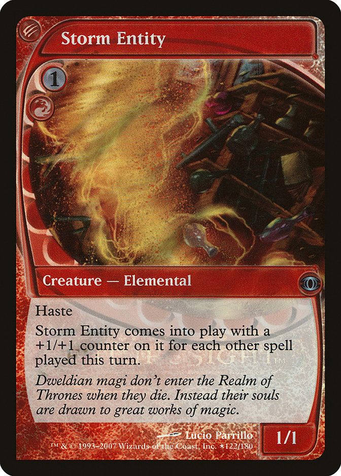 Storm Entity [Future Sight Promos] Magic: The Gathering