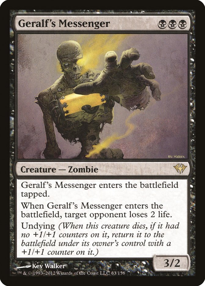 Geralf's Messenger [Dark Ascension] Magic: The Gathering