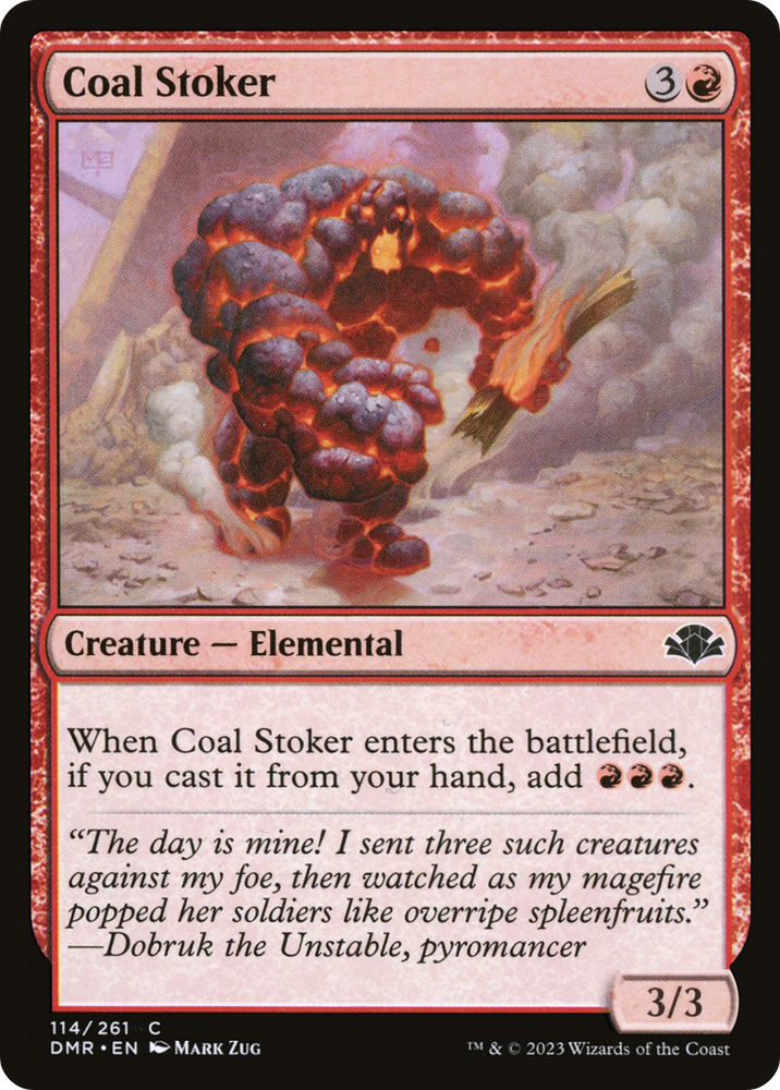 Coal Stoker [Dominaria Remastered] Magic: The Gathering