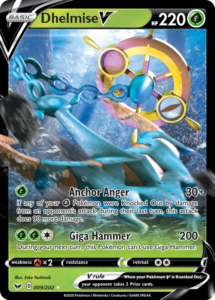 Dhelmise V (009/202) [Sword & Shield: Base Set] Pokémon