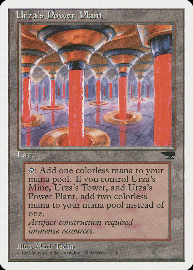 Urza's Power Plant (Red Columns) [Chronicles] Magic: The Gathering