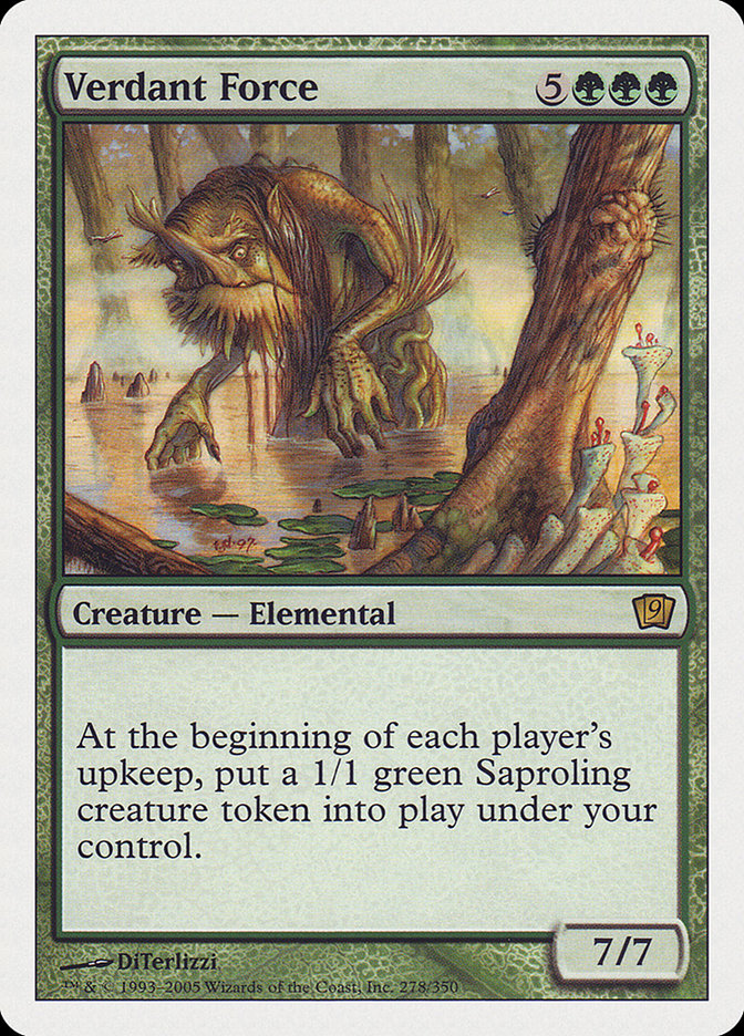 Verdant Force (9th Edition) [Oversize Cards] Magic: The Gathering