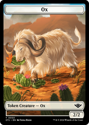 Faerie Rogue // Ox Double-Sided Token [The List] Magic: The Gathering