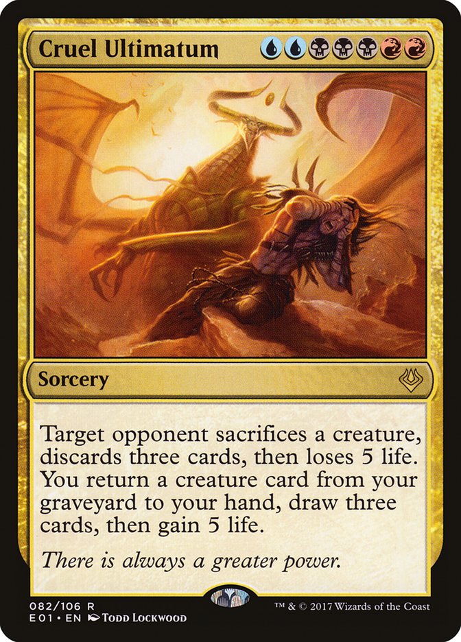 Cruel Ultimatum [Archenemy: Nicol Bolas] Magic: The Gathering