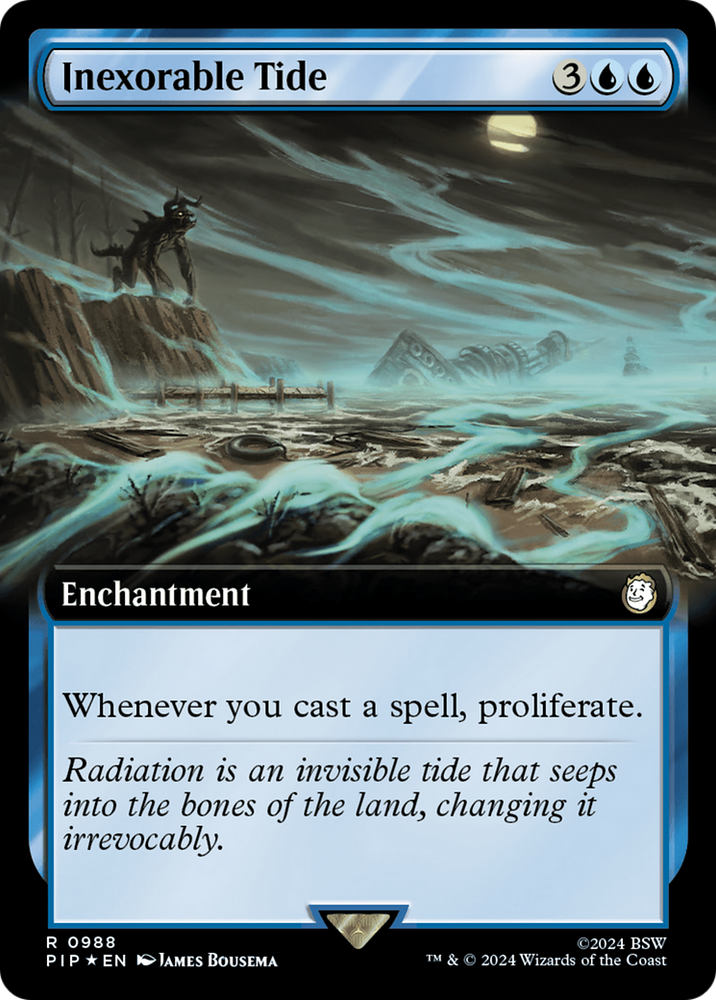 Inexorable Tide (Extended Art) (Surge Foil) [Fallout] Magic: The Gathering