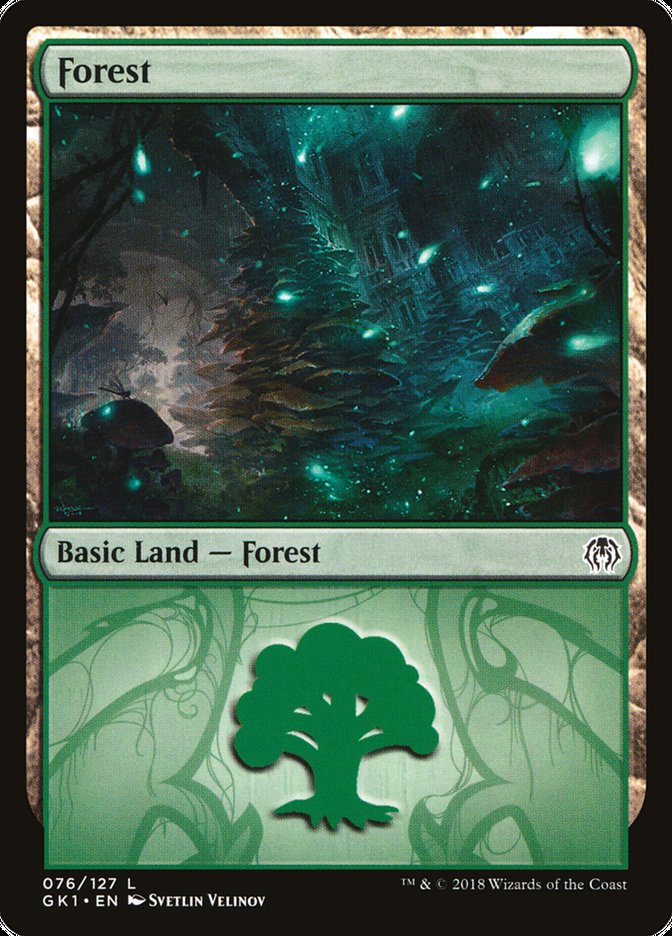 Forest (76) [Guilds of Ravnica Guild Kit] Magic: The Gathering