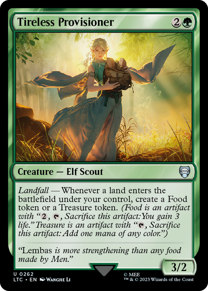 Tireless Provisioner [The Lord of the Rings: Tales of Middle-Earth Commander] Magic: The Gathering