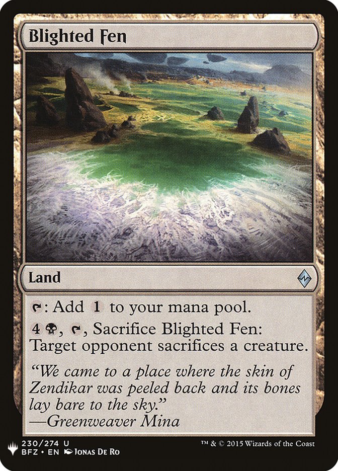 Blighted Fen [Mystery Booster] Magic: The Gathering