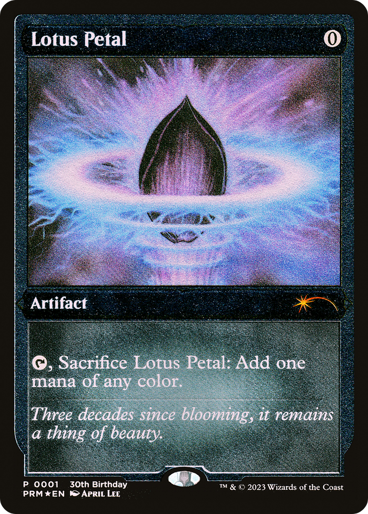 Lotus Petal (Foil Etched) [30th Anniversary Promos] Magic: The Gathering