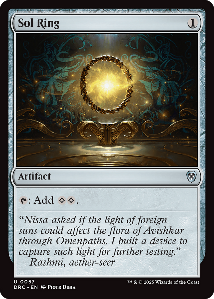 Sol Ring (0057) [Aetherdrift Commander] Magic: The Gathering