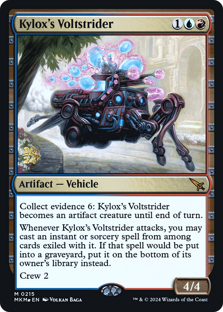 Kylox's Voltstrider [Murders at Karlov Manor Prerelease Promos] Magic: The Gathering