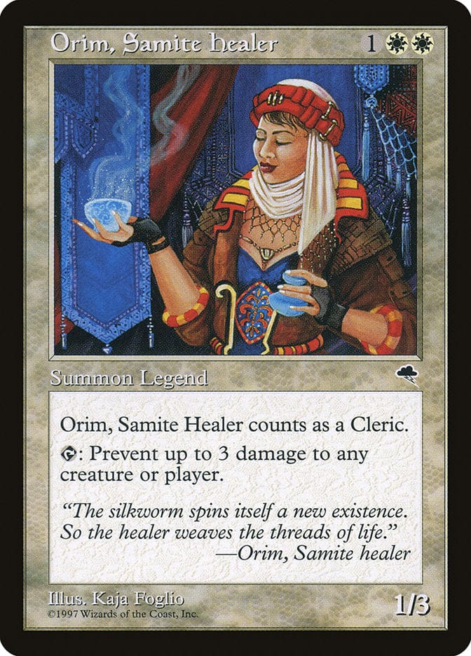Orim, Samite Healer [Tempest] Magic: The Gathering