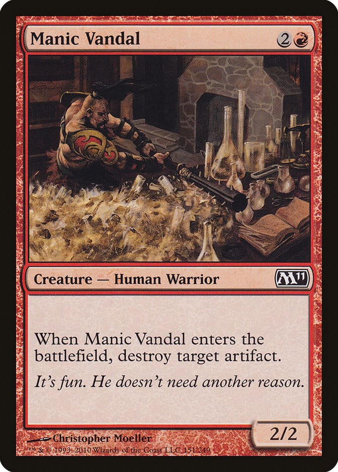 Manic Vandal [Magic 2011] Magic: The Gathering